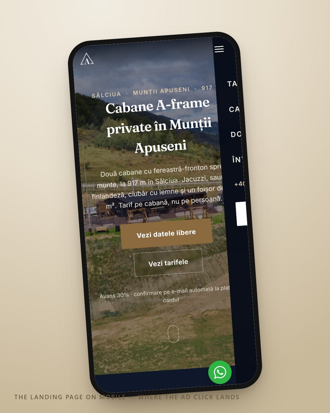 Landing page-ul reproiectat pe telefon — unde ajung majoritatea clicurilor plătite